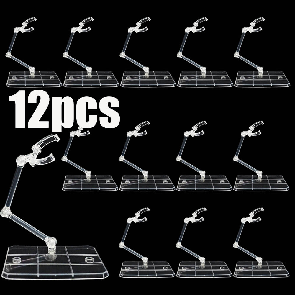 Action Figure Stand - 12 piezas, base ajustable para exhibir