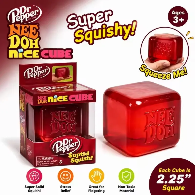 Dr Pepper X NeeDoh, cubo de ju - Fidget Cube Original reseña y precio
